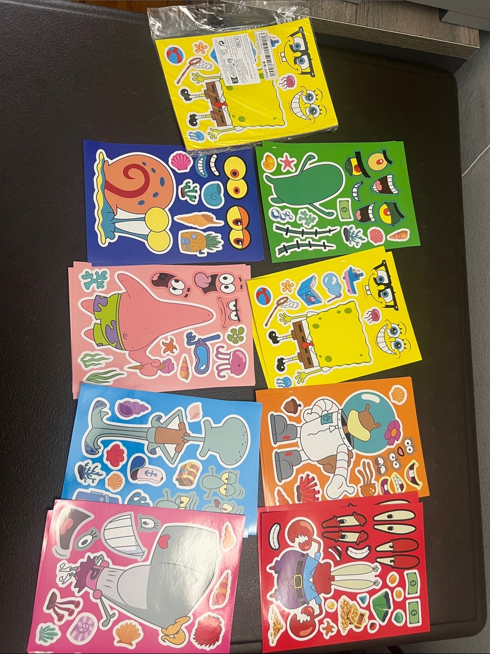 SpongeBob Sticker Pack - Yellow Sponge Design